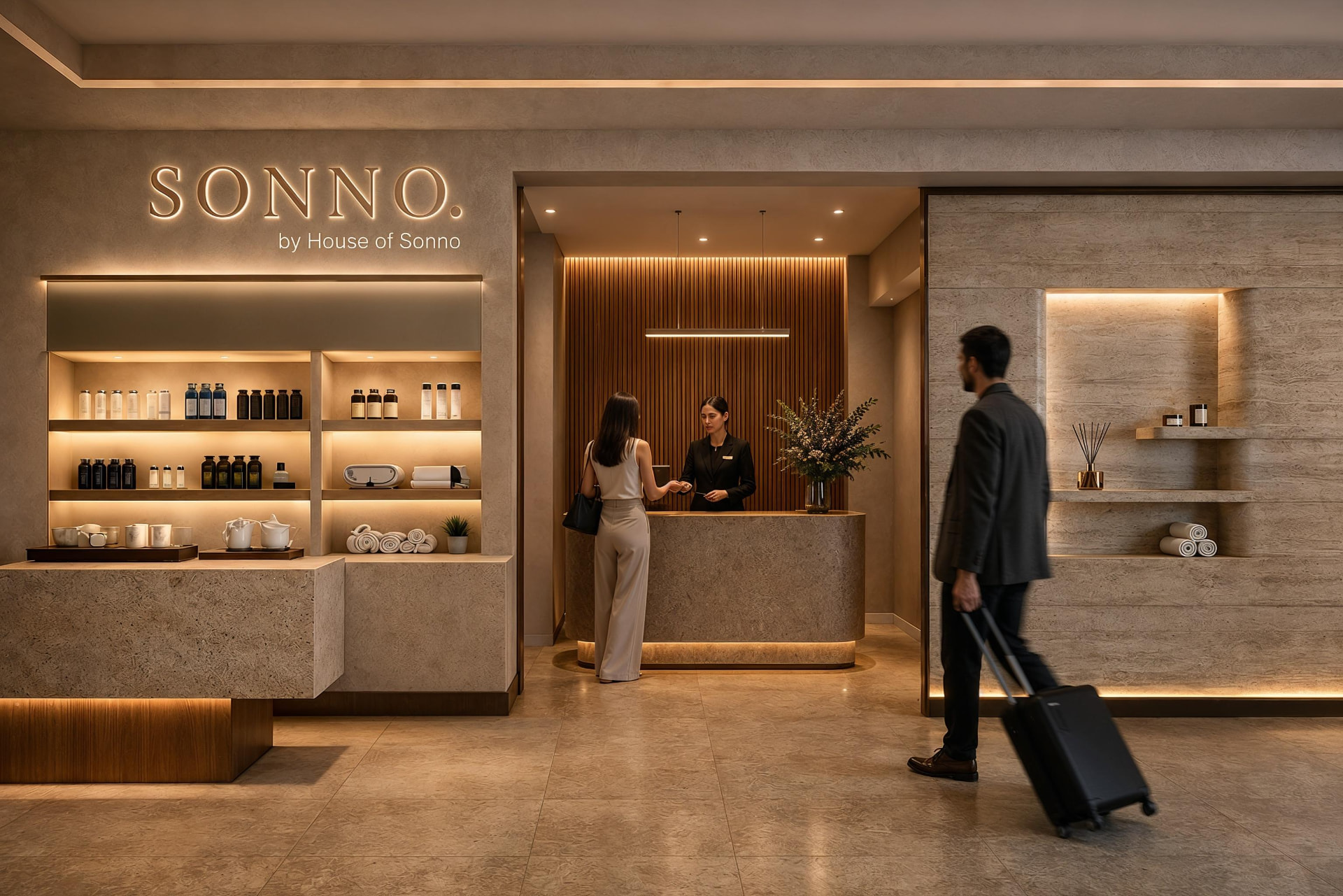 Sonno Grab and Go lobby display